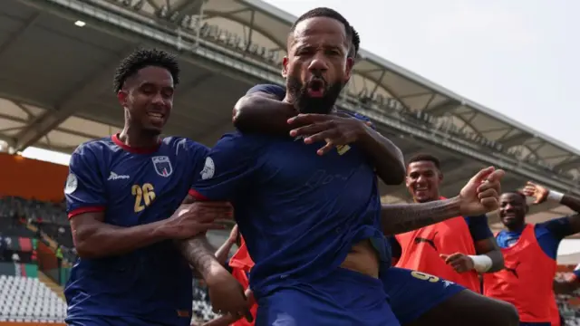 Cape Verde's Bebe celebrates