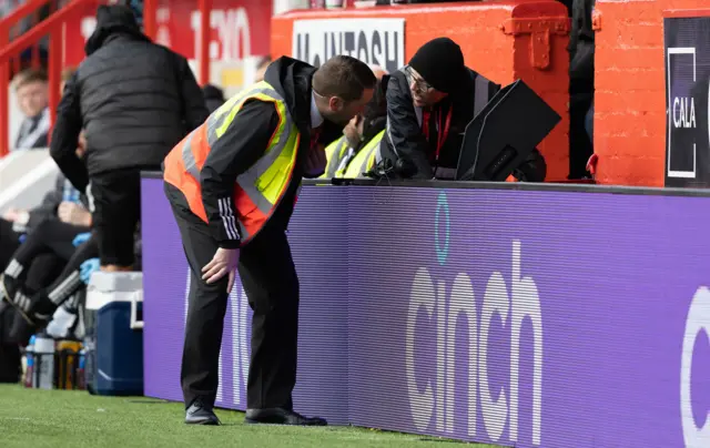 Officials checking VAR technology