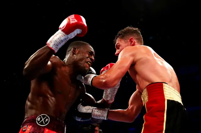 Richard Riakporhe and Chris Billam-Smith during their fight