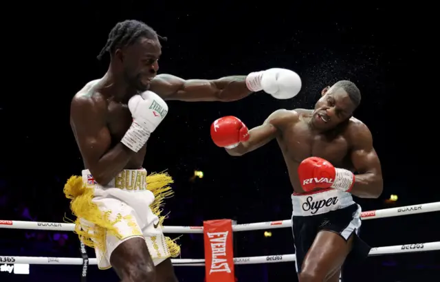 Joshua Buatsi punches Dan Azeez