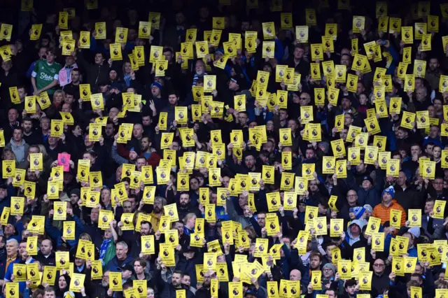 Everton fan protest