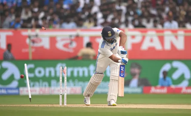 Rohit Sharma bowled