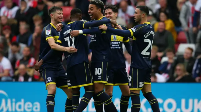 Middlesbrough celebrate scoring