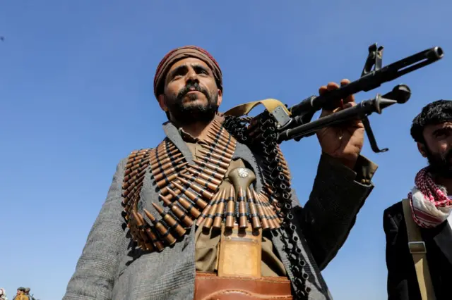 An armed member of the Houthis