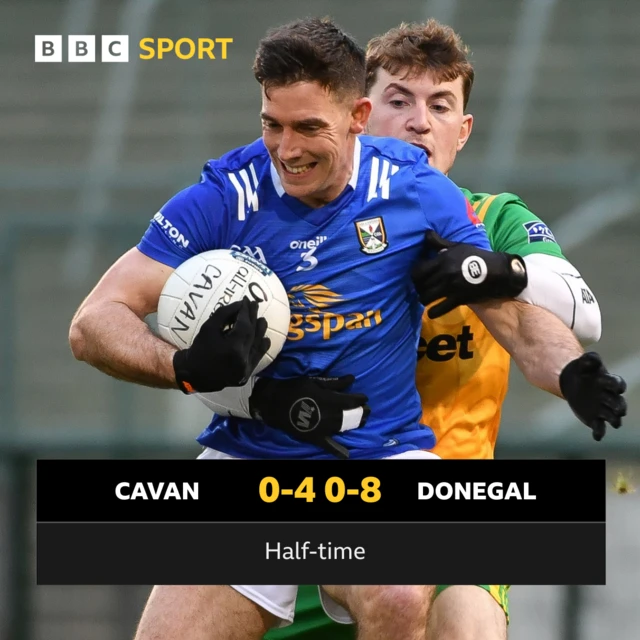 Cavan 0-4 Donegal 0-8