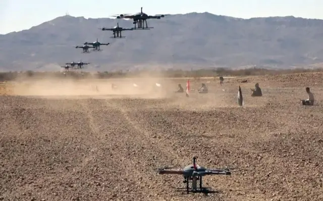 Houthis operating a fleet of drones