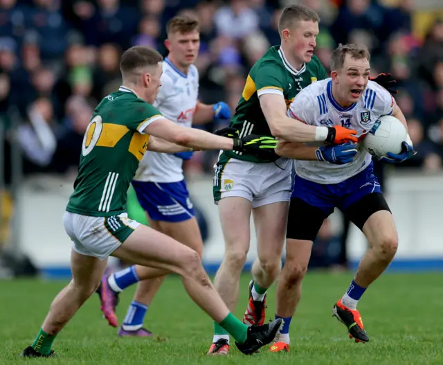 Ronan Buckley and Jason Foley with Jack McCarron