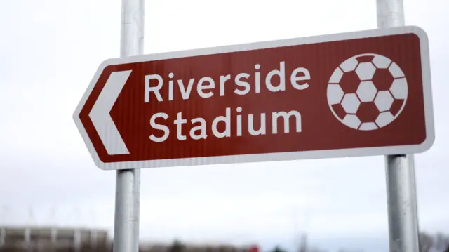 Riverside Stadium sign