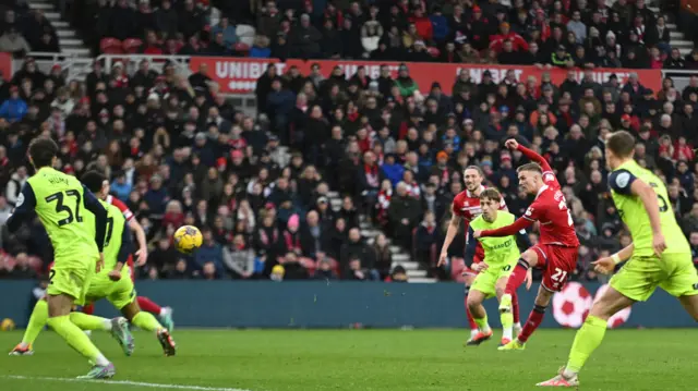 Marcus Forss scores for Middlesbrough