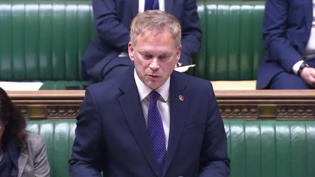 Grant Shapps addresses the House of Commons