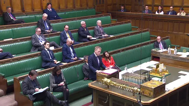 Grant Shapps addresses the House of Commons