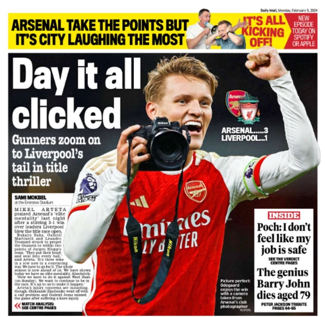 Daily Mail back page