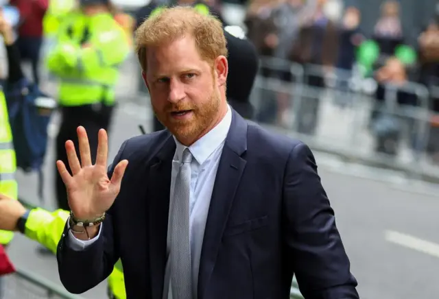 Prince Harry outside the High Court in London in June last year