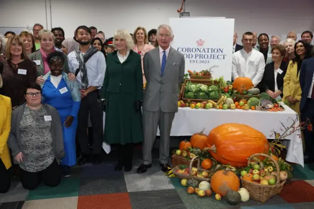 King Charles III and Queen Camilla at the launch of The Coronation Food Project in Didcot