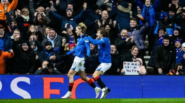 Rangers celebrate