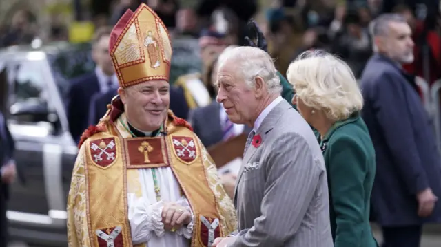 The Archbishop of York with King Charles in November 2022