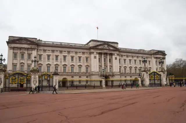 A general view of Buckingham Palace