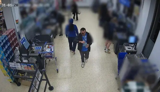 Ezedi was also seen after the attack at a Tesco in Caledonian Road, north London