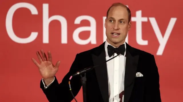 Prince Charles speaks at a fundraiser event for the London Air Ambulance