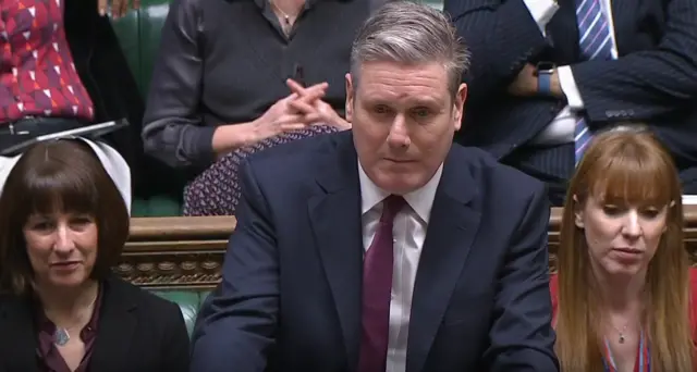 Labour leader Sir Keir Starmer speaks during Prime Minister's Questions in the House of Commons