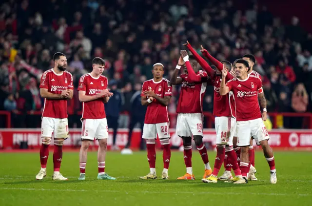 Nottingham Forest celebrate