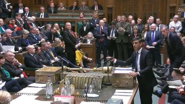 Prime Minister Rishi Sunak at PMQs