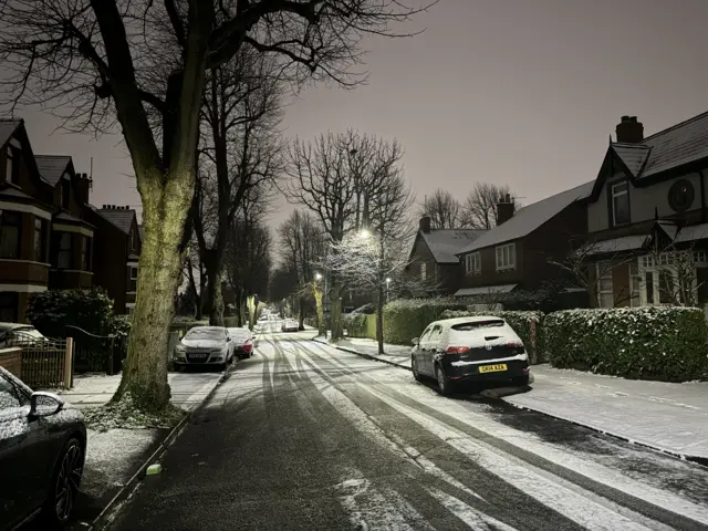 Snow in Belfast in January