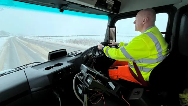 Gritter driver