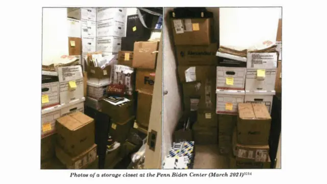 Documents in a storage closet in Pennsylvania