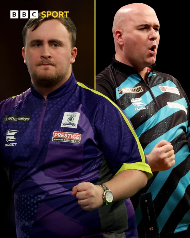 Luke Littler and Rob Cross