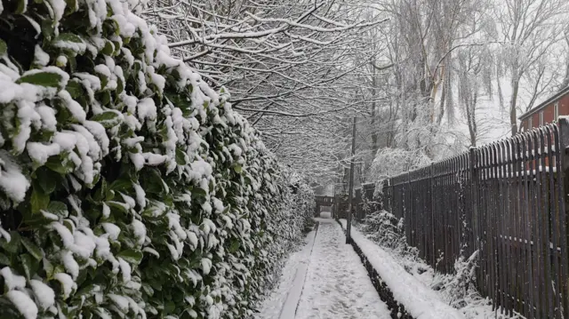 Snow in Huddersfield