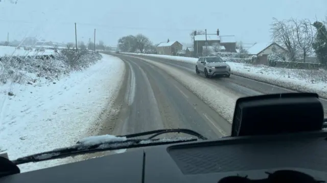 View from gritter cab