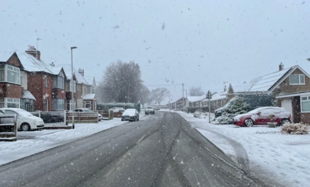 Snow in Retford