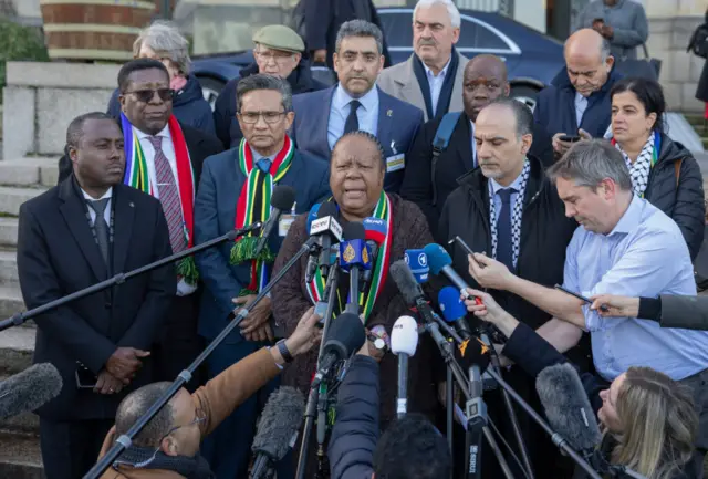 Naledi Pandor at the ICJ last month.