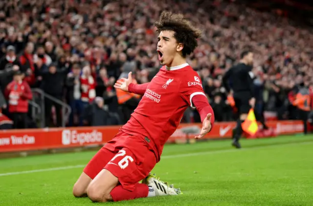 Jayden Danns celebrates
