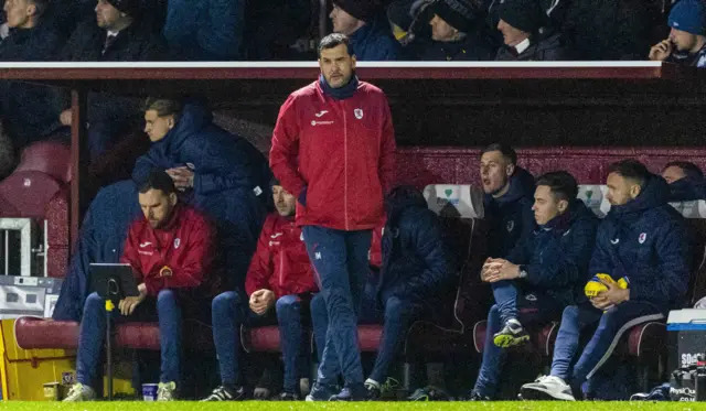 Raith Rovers Manager Ian Murray during a cinch Championship match between Arbroath and Raith Rovers at Gayfield Park, on March 01, 2024, in Arbroath, Scotland.