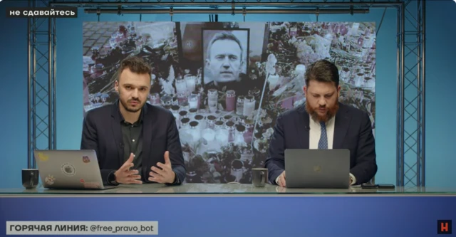 Two men broadcasting from a studio