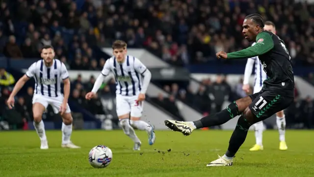 Haji Wright scores penalty for Coventry