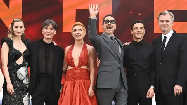 Oppenheimer’s Emily Blunt, Cillian Murphy, Florence Pugh, Robert Downey Jr, Rami Malek and Christopher Nolan