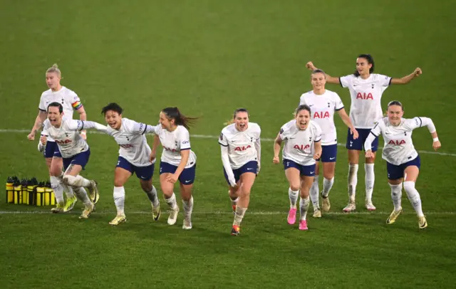 Tottenham Hotspur celebrate