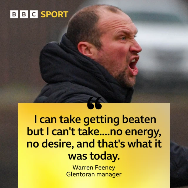 Glentoran manager Warren Feeney