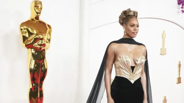 Laverne Cox arrives for the 96th annual Academy Awards ceremony at the Dolby Theatre in the Hollywood neighborhood of Los Angeles, California, USA, 10 March 2024.