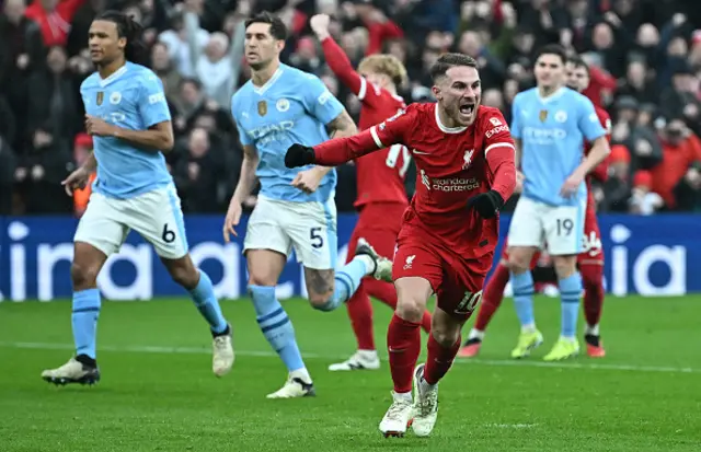 0 Alexis Mac Allister celebrates after scoring