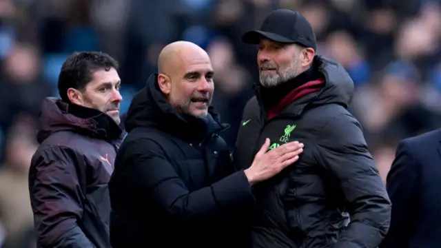 Jurgen Klopp and Pep Guardiola