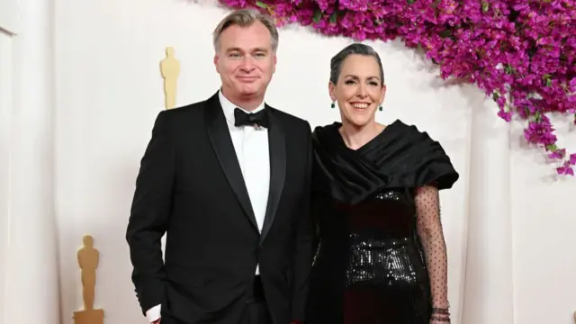 Christopher Nolan and Emma Thomas at the 96th Annual Oscars