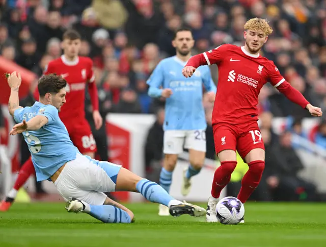 John Stones dispossess Harvey Elliott