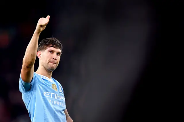 John Stones shows a thumbs up