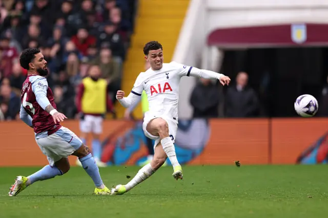 Brennan Johnson of Tottenham Hotspur scores his team's second