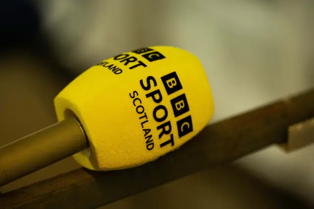 BBC Sport Scotland microphone