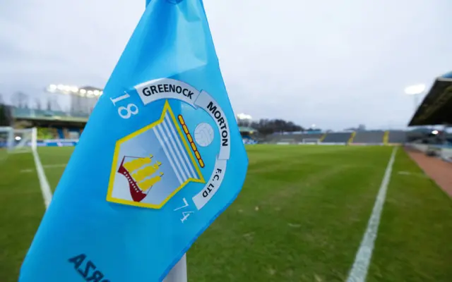 Corner flag at Cappielow